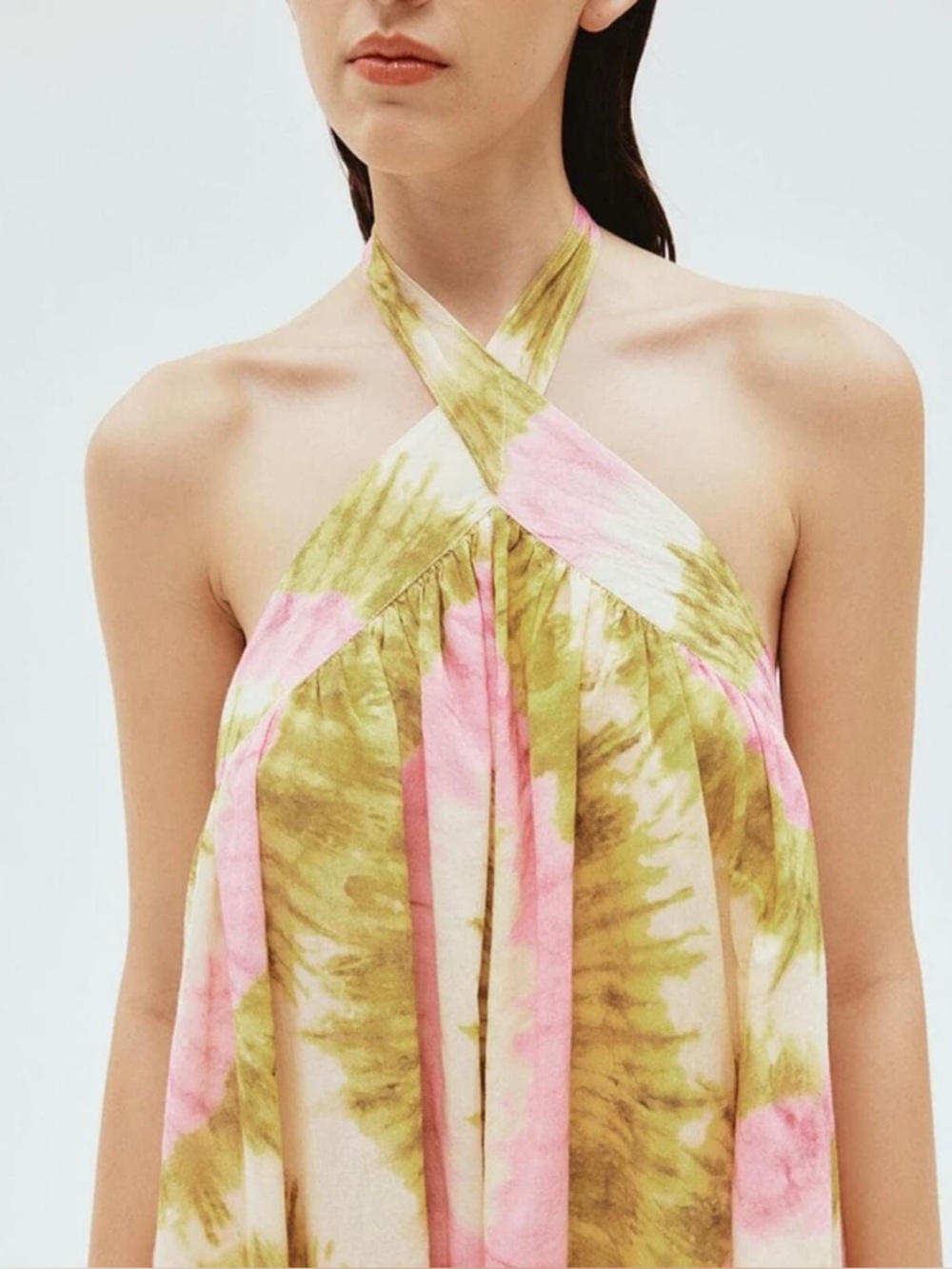 Alemais Flash Tie Neck Midi Dress - US 4 - Picture 3 of 3